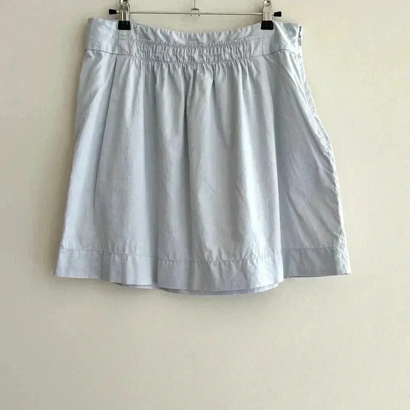 J. Crew Light Grey A-Line Mini Stretch Skirt, Size 6 - Picture 10 of 16